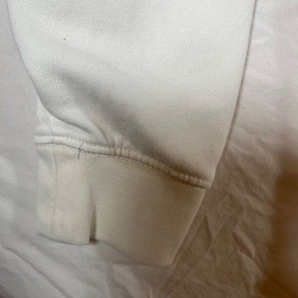 Vans For The Earth Embroidered Sunflower Hoodie Sweatshirt Off White SZ M - Picture 7 of 14